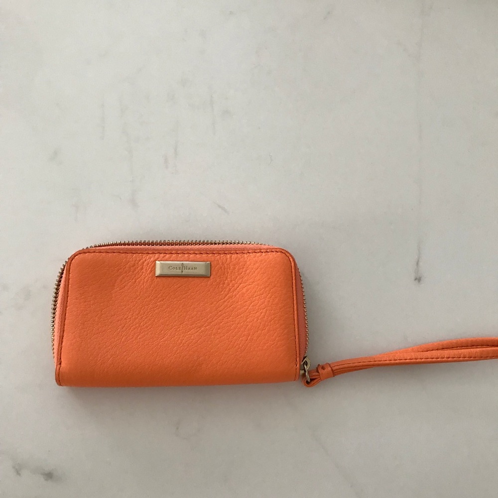 Cole Haan Leather Wristlet
